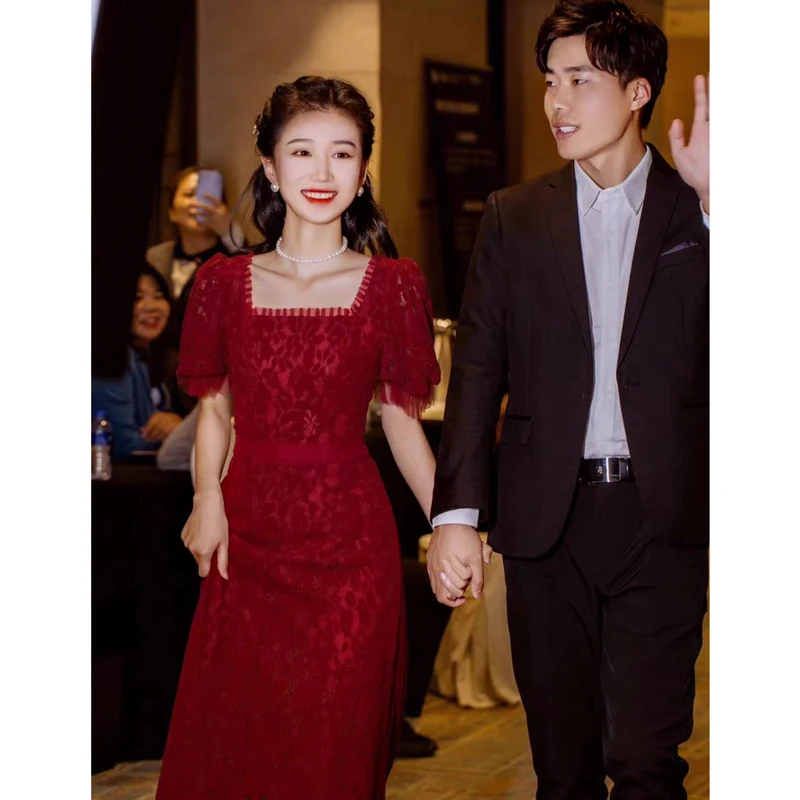 Красное свадебное платье Ele Red для женщин: облегающее, с завышенной талией, коротким рукавом, идеально для помолвки и свадьбы
Красное свадебное платье Ele Red для женщин: облегающее, с завышенной талией, коротким рукавом, идеально для помолвки и свадьбы