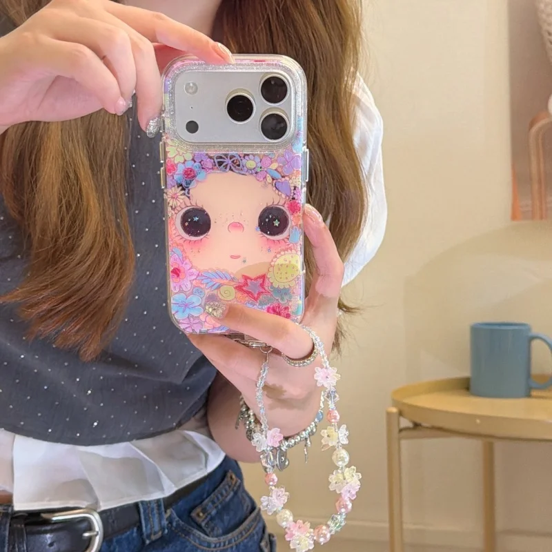 Kawaii Flower Girl Painting Phone Case For iPhone 17 Pro 16 15 14 Pro Max Cover with Chain Strap Shockproof Protective Cases Cov
Kawaii Flower Girl Painting Phone Case For iPhone 17 Pro 16 15 14 Pro Max Cover with Chain Strap Shockproof Protective Cases Cov