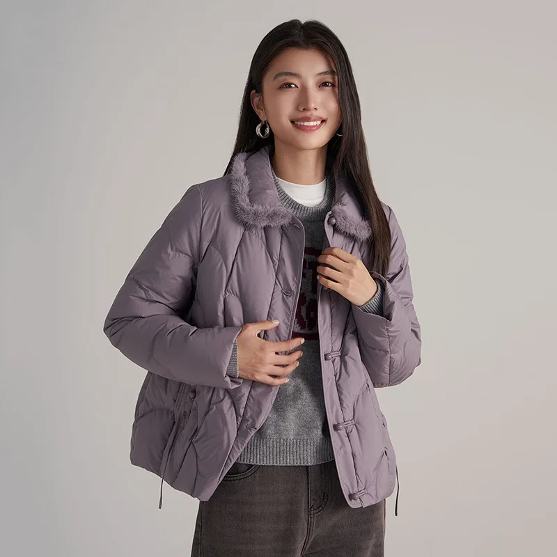 2025 Winter Fashion New Women's Down Jacket Retro 90 White Duck Down Mink Fur Jacket
2025 Winter Fashion New Women's Down Jacket Retro 90 White Duck Down Mink Fur Jacket