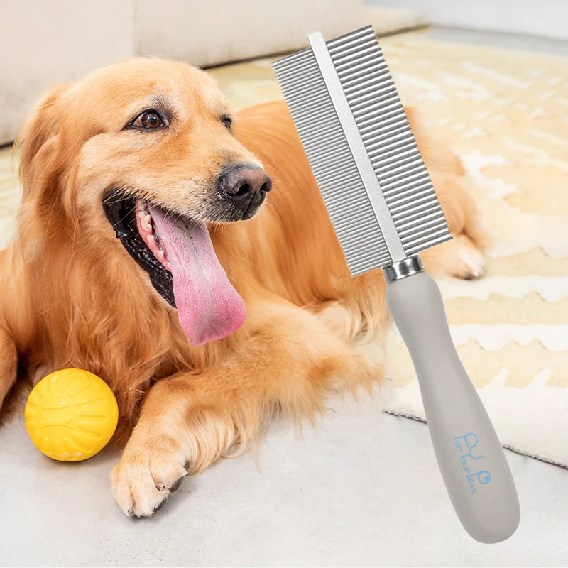 Fine Stainless Steel Pet Dematting Comb Hair Remover Wood Handle Gentle To Skin Open Knoting Dog Grooming Brush Toilettage Chien
Fine Stainless Steel Pet Dematting Comb Hair Remover Wood Handle Gentle To Skin Open Knoting Dog Grooming Brush Toilettage Chien