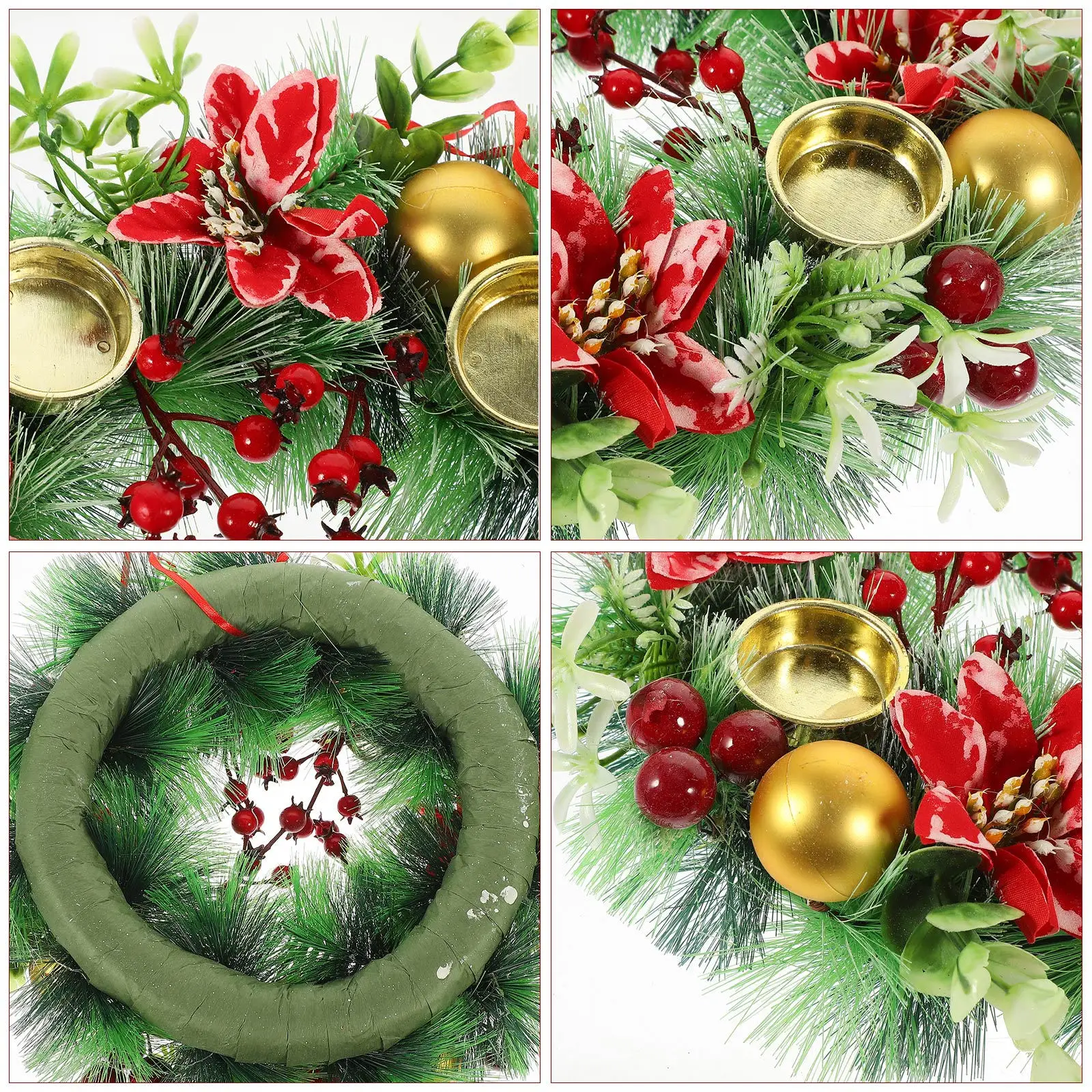 Christmas Holder Garland Artificial Wreath Decoration Hanging Door Ornaments Xmas Ring Table Centerpiece Home
Christmas Holder Garland Artificial Wreath Decoration Hanging Door Ornaments Xmas Ring Table Centerpiece Home