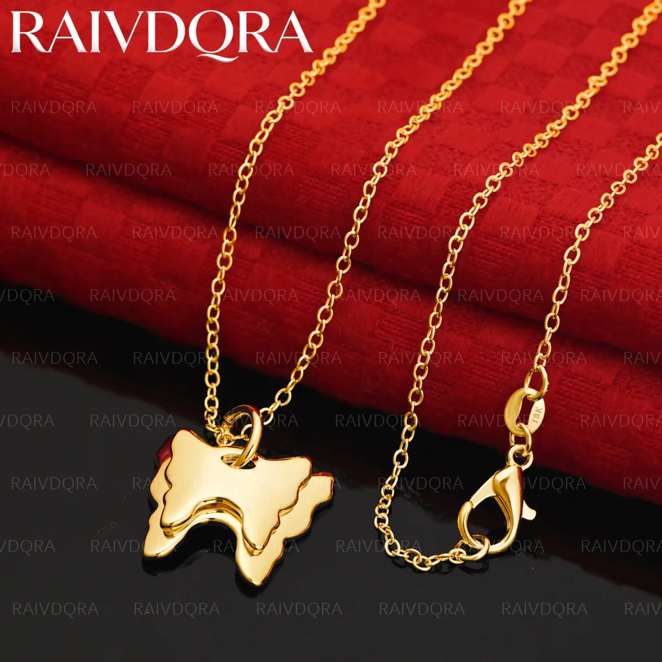 18K Gold Plated Butterfly Pendant Necklace For Women Charm Trend Birthday Gifts Fashion Party
18K Gold Plated Butterfly Pendant Necklace For Women Charm Trend Birthday Gifts Fashion Party