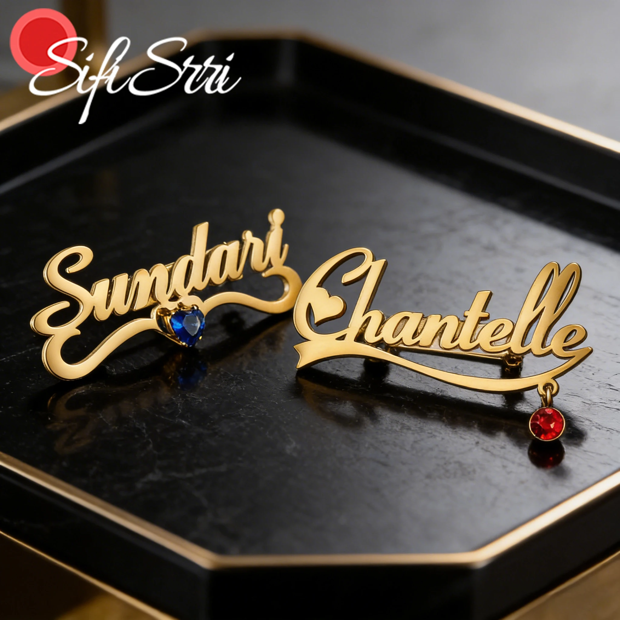 Броши Sifisrri с индивидуальным именем и камнем на выбор для женщин и мужчин, ювелирные изделия из нержавеющей стали, персонализированная табличка с именем, значок на лацкан, свадебный подарок
Броши Sifisrri с индивидуальным именем и камнем на выбор для женщин и мужчин, ювелирные изделия из нержавеющей стали, персонализированная табличка с именем, значок на лацкан, свадебный подарок