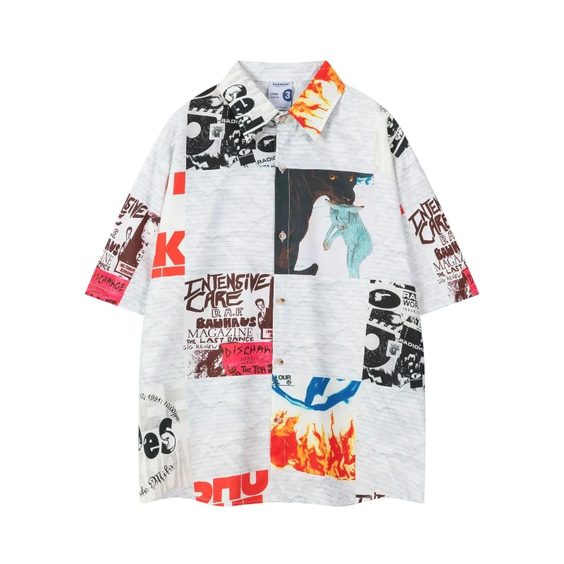 Hip Hop Shirts For Man Japanese Streetwear Printed Graphic Shirts Summer Loose Casual Turn Down Collar Short Sleeve Tops Shirts
Hip Hop Shirts For Man Japanese Streetwear Printed Graphic Shirts Summer Loose Casual Turn Down Collar Short Sleeve Tops Shirts