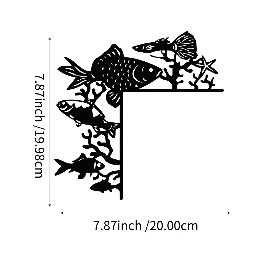 CIFBUY Decoration Fish Home Decorative Wall Stickers Door Corner Decoration Door Frame Corner Decoration Art Metal Wall Hanging
CIFBUY Decoration Fish Home Decorative Wall Stickers Door Corner Decoration Door Frame Corner Decoration Art Metal Wall Hanging