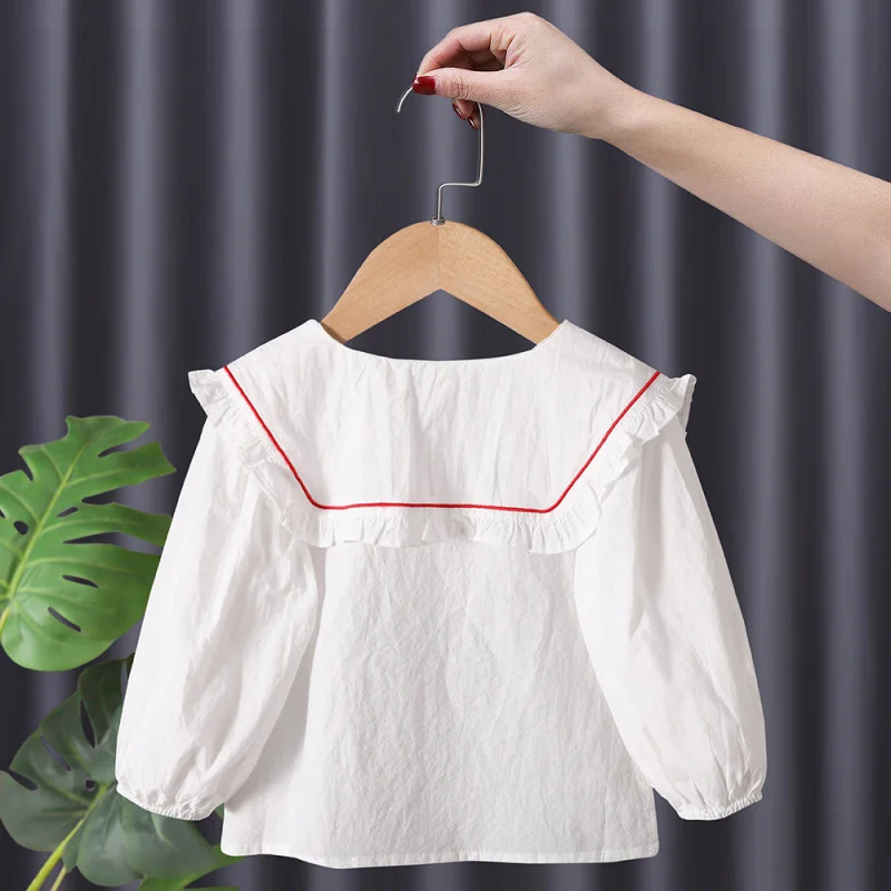 Autumn New Korean Children's Clothing Girls Embroidered Flower Versatile Doll Collar Shirt Autumn Wholesale Dropshipping Trendy
Autumn New Korean Children's Clothing Girls Embroidered Flower Versatile Doll Collar Shirt Autumn Wholesale Dropshipping Trendy