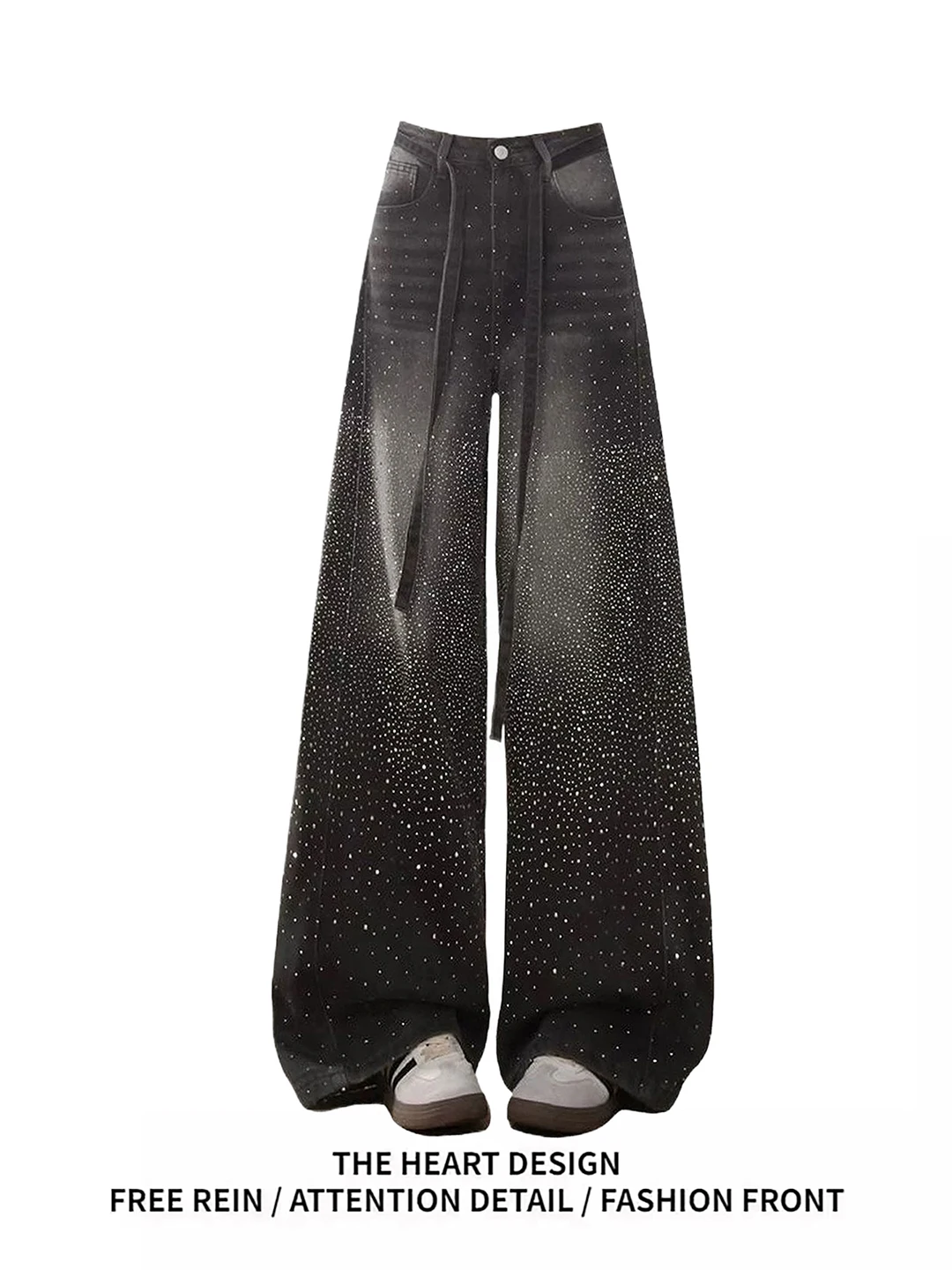 American Sle Loose High Waist Wide Leg Jeans Women's Spring Casual Comfortable Slimming Drill Decorated Floor-Length Pants
American Sle Loose High Waist Wide Leg Jeans Women's Spring Casual Comfortable Slimming Drill Decorated Floor-Length Pants