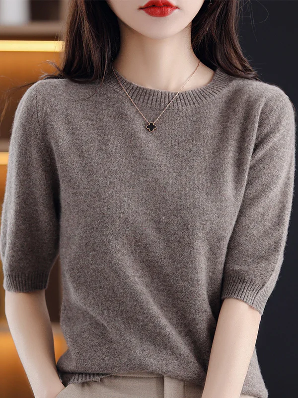 Весенне-осенний свободный женский вязаный топ или свитер с круглым вырезом, универсальный, тонкий, стройнящий, разноцветный
Весенне-осенний свободный женский вязаный топ или свитер с круглым вырезом, универсальный, тонкий, стройнящий, разноцветный