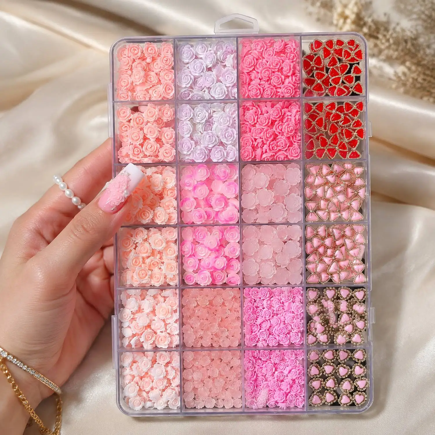 1Box Lovely Rose Small Flower Nail Charms Shiny Material Small Flower Nail Art Decoration Gift Idea Small Flower Nail Parts
1Box Lovely Rose Small Flower Nail Charms Shiny Material Small Flower Nail Art Decoration Gift Idea Small Flower Nail Parts