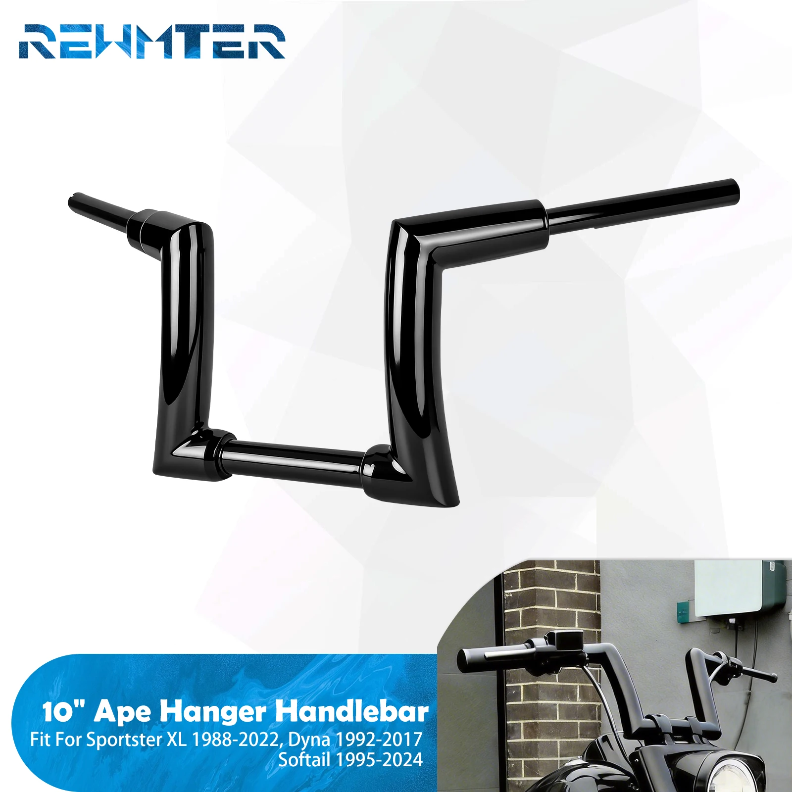 10'' Motorcycle Handlebars Iron Riser Handle Bar For Harley Touring 95-23 Softail Fat Boy 95-24 Dyna 92-17 Sportster XL 1988-22
10'' Motorcycle Handlebars Iron Riser Handle Bar For Harley Touring 95-23 Softail Fat Boy 95-24 Dyna 92-17 Sportster XL 1988-22