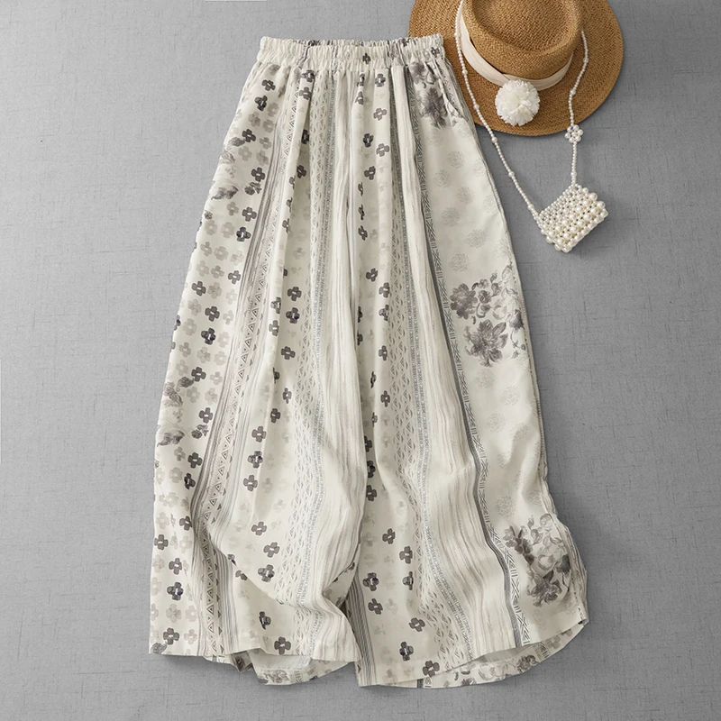 Spring Summer New Style Women's Casual Slimming Pants Elastic Waist Loose Fit Holiday Casual Trousers Thin Cotton Blend
Spring Summer New Style Women's Casual Slimming Pants Elastic Waist Loose Fit Holiday Casual Trousers Thin Cotton Blend