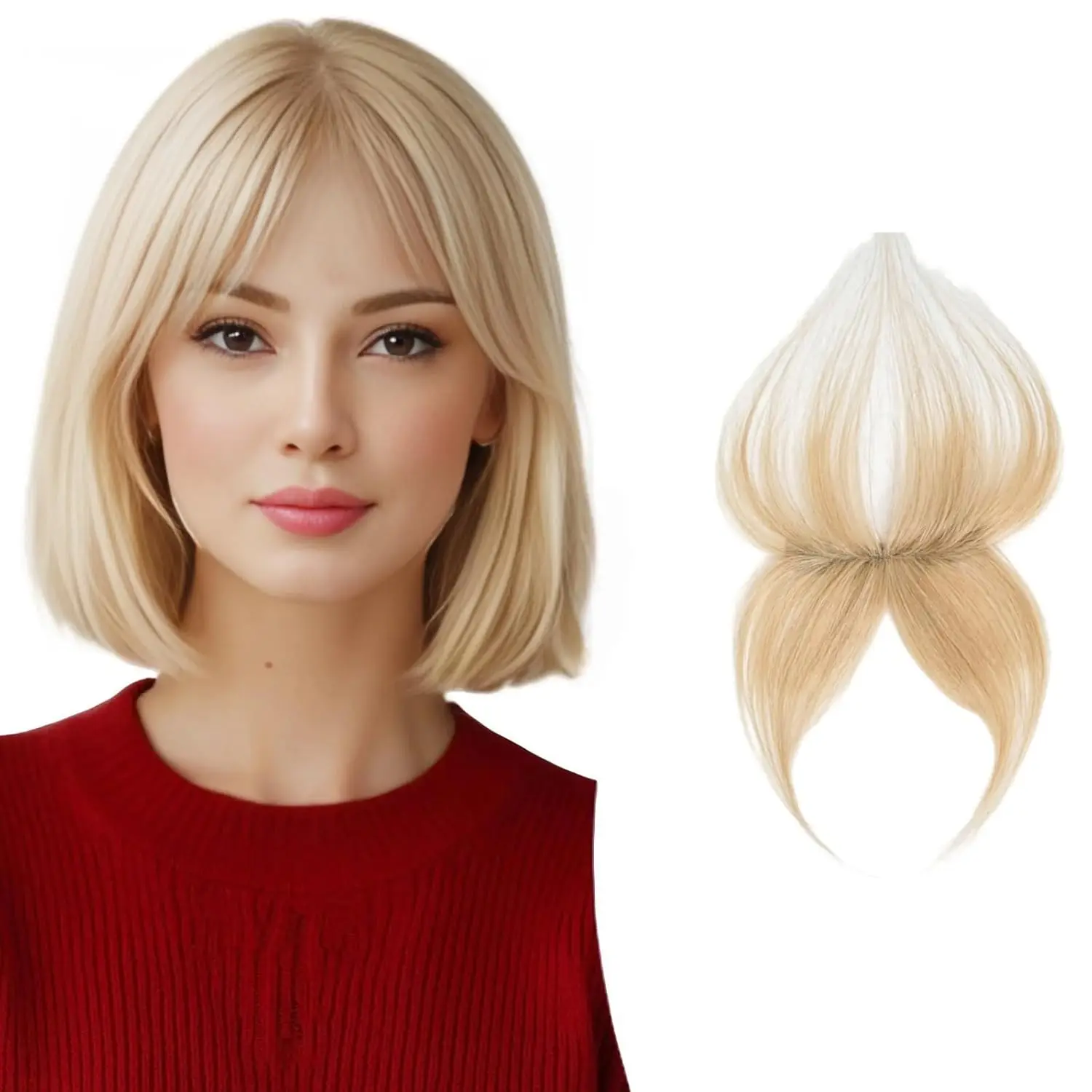 14x2.5cm Lace Base Clip In Baby Hair Air Bangs Natural Human Hair Fringe Bangs Invisible Edge Replacement Fringe Forehead Hairline For Women 3 Clips Hair Extensions #613 Blonde Side Bangs
14x2.5cm Lace Base Clip In Baby Hair Air Bangs Natural Human Hair Fringe Bangs Invisible Edge Replacement Fringe Forehead Hairline For Women 3 Clips Hair Extensions #613 Blonde Side Bangs