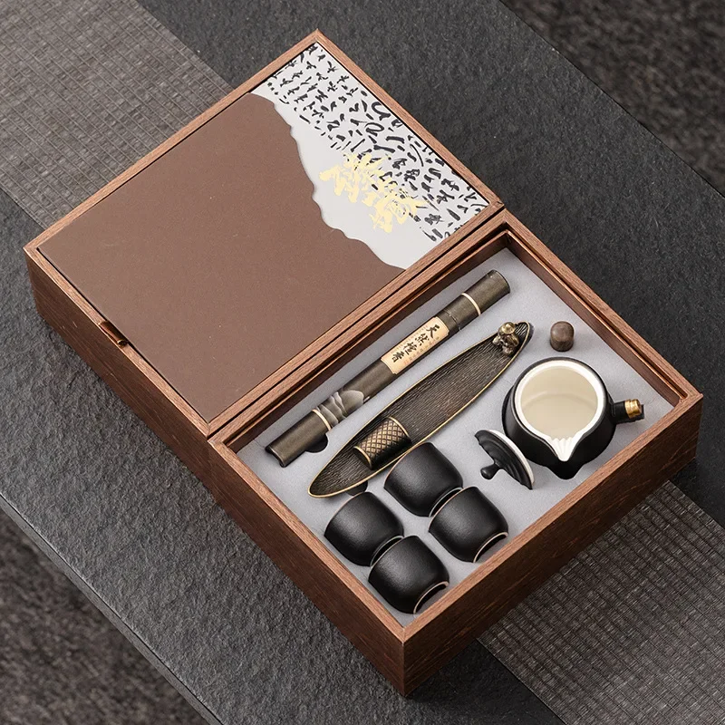 Ceramic Road Treasure Tea Set, Complete Business Line Fragrance, Lonely Boat Fragrant Road Set, Gift Box
Ceramic Road Treasure Tea Set, Complete Business Line Fragrance, Lonely Boat Fragrant Road Set, Gift Box