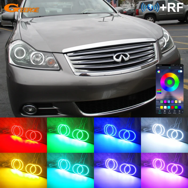 Для Infiniti M M35 M45 Nissan Fuga Y50 2005-2010 DRL Bluetooth APP Многоцветные ультра яркие RGB светодиодные кольца с ореолом ангельских глаз
Для Infiniti M M35 M45 Nissan Fuga Y50 2005-2010 DRL Bluetooth APP Многоцветные ультра яркие RGB светодиодные кольца с ореолом ангельских глаз