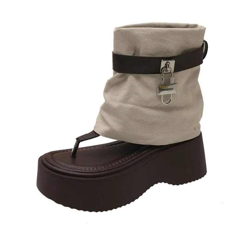 Pinch Toe Women's Boots Fashion Casual Platform Boots Summer Toe Pinch Boots for Women Fashion Open Toed Cool Boot Zapatos Mujer
Pinch Toe Women's Boots Fashion Casual Platform Boots Summer Toe Pinch Boots for Women Fashion Open Toed Cool Boot Zapatos Mujer