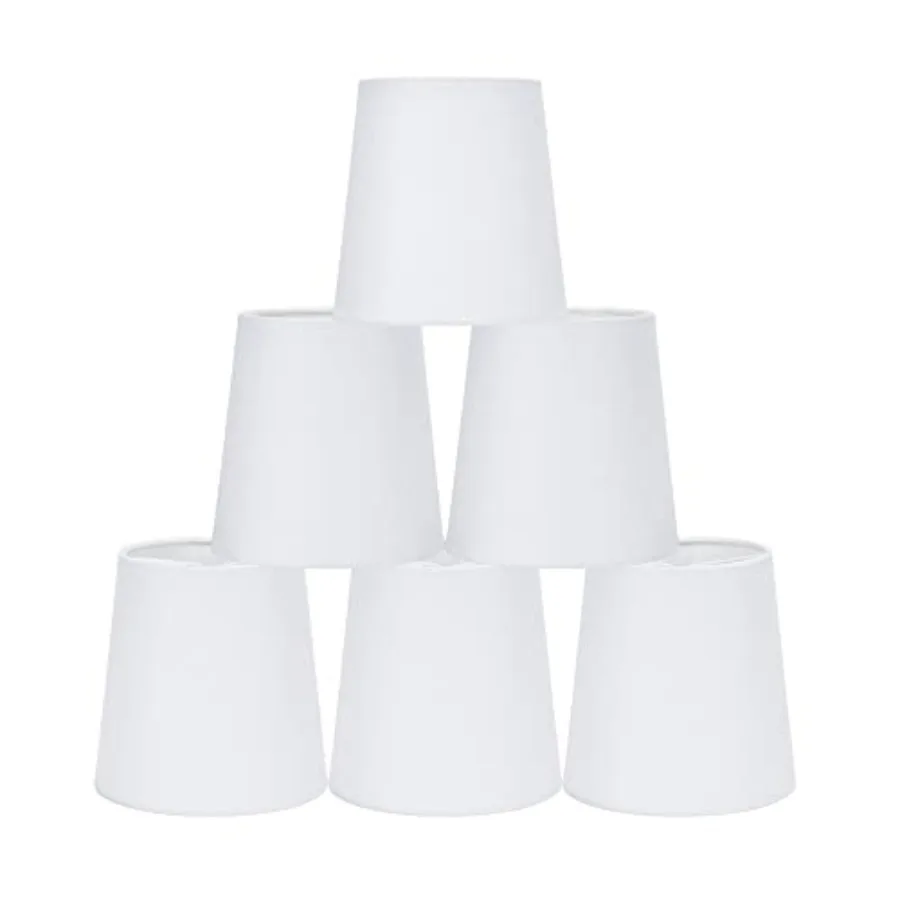 VIRGO Clip-on Chandelier Lamp Shades, Set of 6, Small Barrel, 5.2"×4"×H5.2", Fabric, Handmade, Traditional Decorative, ONLY FOR
VIRGO Clip-on Chandelier Lamp Shades, Set of 6, Small Barrel, 5.2"×4"×H5.2", Fabric, Handmade, Traditional Decorative, ONLY FOR