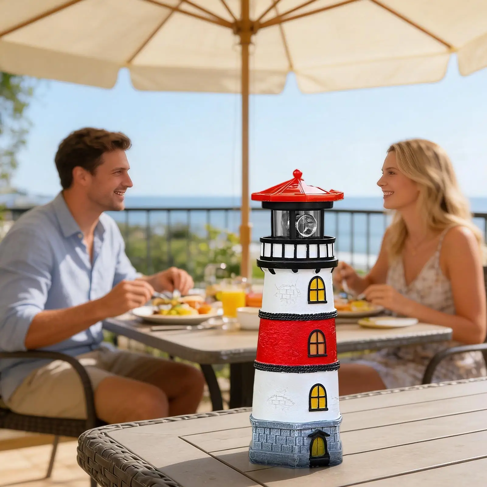 Light House Lamp Solar LED Lamp Statue Decoration Waterproof Rotating Light House for Landscape Garden Yard Patio Courtyard Lawn
Light House Lamp Solar LED Lamp Statue Decoration Waterproof Rotating Light House for Landscape Garden Yard Patio Courtyard Lawn