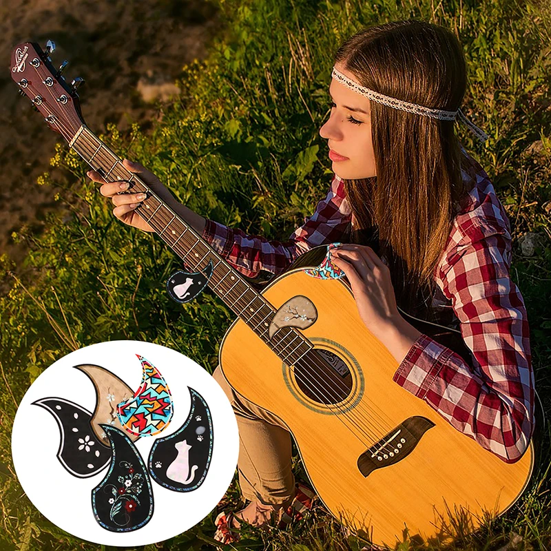 Guitar Pickguard Sticker Professional DIY Guitar Pickguard Scratch Plate Self-Adhesive Soundhole Protective Sticker
Guitar Pickguard Sticker Professional DIY Guitar Pickguard Scratch Plate Self-Adhesive Soundhole Protective Sticker