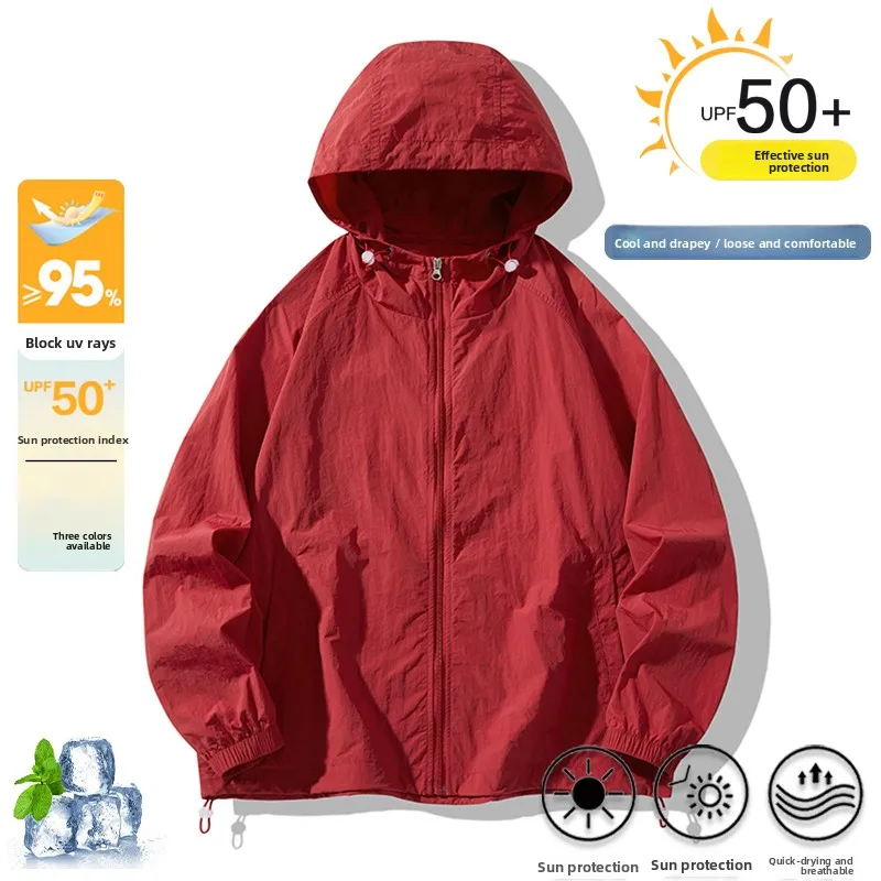 Sun Protection Jacket for Men UPF50+ Ice Silk Ultra Thin Breathable Quick Dry Skin Coats Unisex Outdoor Fishing Casual Thin Coat
Sun Protection Jacket for Men UPF50+ Ice Silk Ultra Thin Breathable Quick Dry Skin Coats Unisex Outdoor Fishing Casual Thin Coat