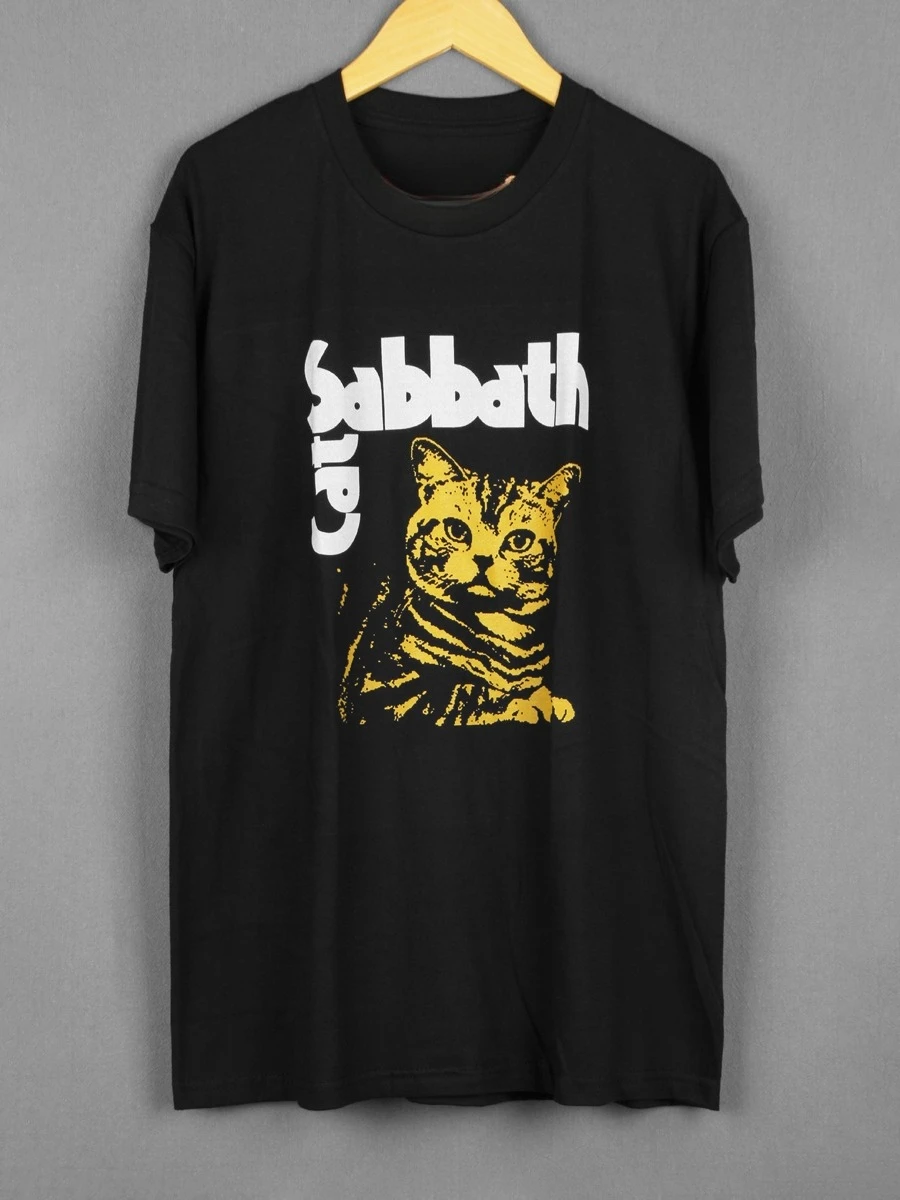Cat Sabbath с короткими рукавами Black Sabbath Parody Cat Повседневная американская летняя мужская и женская повседневная футболка из чистого хлопка из чистого хлопка
Cat Sabbath с короткими рукавами Black Sabbath Parody Cat Повседневная американская летняя мужская и женская повседневная футболка из чистого хлопка из чистого хлопка