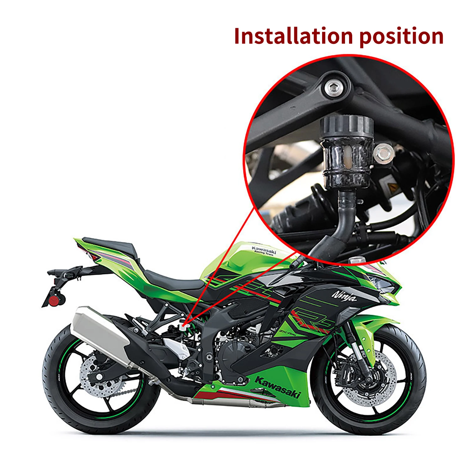 ZX4R Carbon Fiber rear brake fluid bottle Motorcycle Modified Accessory
ZX4R Carbon Fiber rear brake fluid bottle Motorcycle Modified Accessory