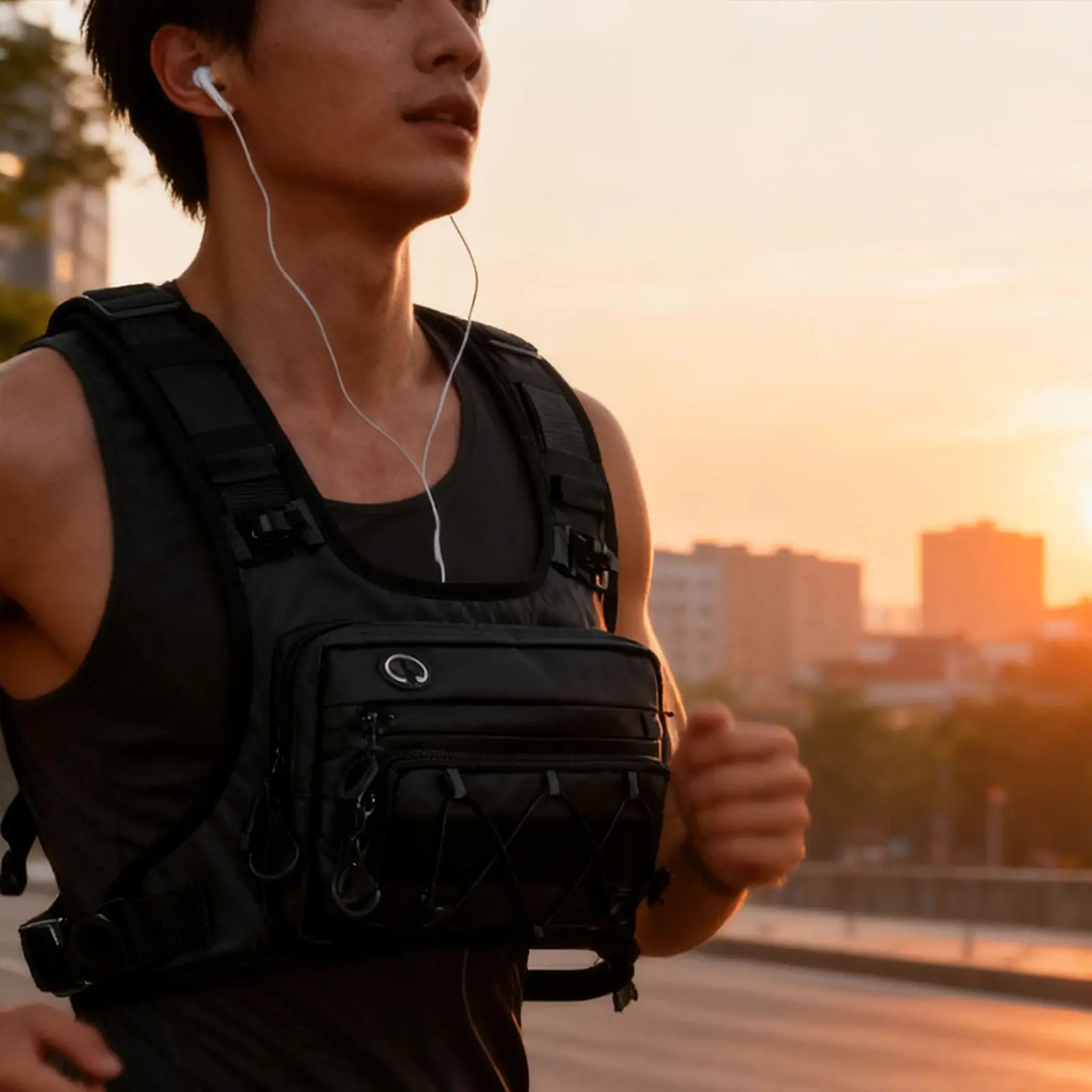 Waterproof Nylon Chest Rig Backpack Adjustable Sports Pouch Utility Vest for Travel Hiking Camping Outdoor Activities
Waterproof Nylon Chest Rig Backpack Adjustable Sports Pouch Utility Vest for Travel Hiking Camping Outdoor Activities
