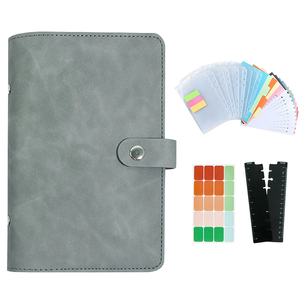 33pcs A6 Budgeting Card Budget Binder Set Ruler Slip Sheet For Financial Planning Waterproof Artificial Leather Elegant 6 Holes
33pcs A6 Budgeting Card Budget Binder Set Ruler Slip Sheet For Financial Planning Waterproof Artificial Leather Elegant 6 Holes