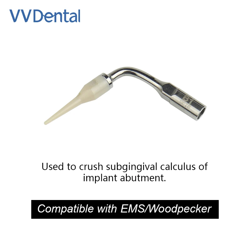 VV B1 Dental Ultrasonic Dental Scaler Tip For Cleaning Implant Ceramic Orthodontic Teeth And Dentures Tips for WOODPECKER /EMS
VV B1 Dental Ultrasonic Dental Scaler Tip For Cleaning Implant Ceramic Orthodontic Teeth And Dentures Tips for WOODPECKER /EMS