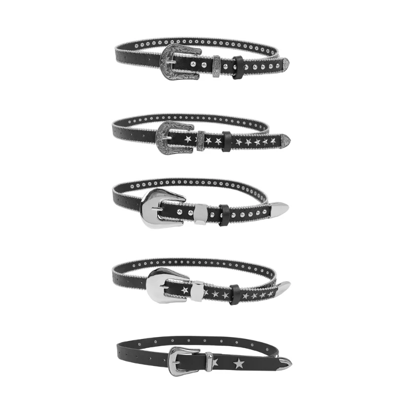 Rivet Studded Carved Buckle Belt Adjustable PU Belt Women Men Cool Waistband Punk Styles Daily Streetwear Waiststrap
Rivet Studded Carved Buckle Belt Adjustable PU Belt Women Men Cool Waistband Punk Styles Daily Streetwear Waiststrap