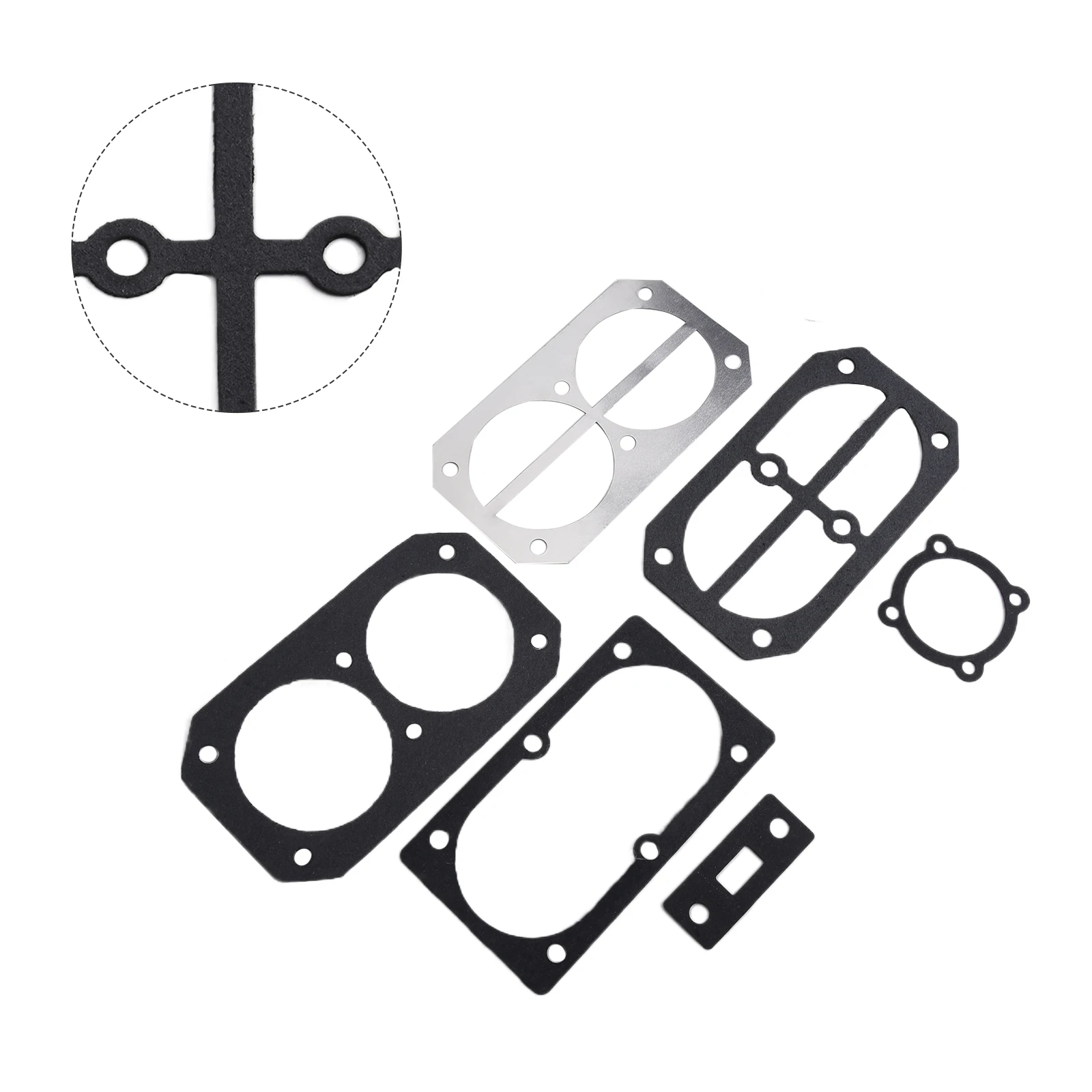6pcs/set Air Compressor Cylinder Head Base Valve Plate Gaskets Washers Pad Air Compressors Accessories Pneumatic Parts
6pcs/set Air Compressor Cylinder Head Base Valve Plate Gaskets Washers Pad Air Compressors Accessories Pneumatic Parts