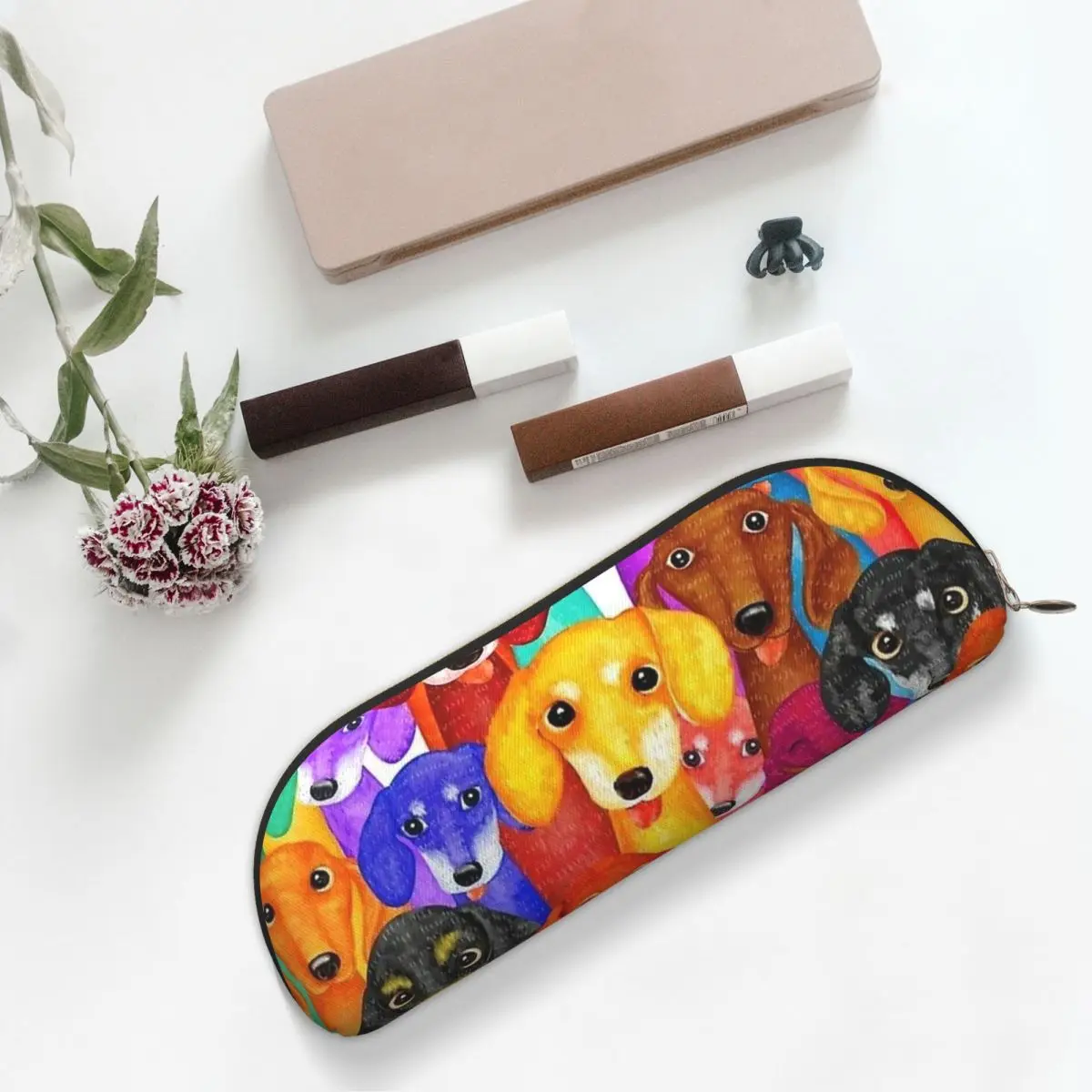 Dachshund Dog Pencil Case Pen Holder Storage Stationery Supplies Big Capacity Pen Box Pencil Bag for Kids School
Dachshund Dog Pencil Case Pen Holder Storage Stationery Supplies Big Capacity Pen Box Pencil Bag for Kids School