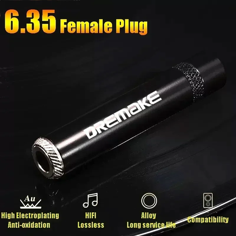 1/4 Inch TRS/TS Female To Female Audio Connector 6.35 Mm TRS Stereo Mono Jack Adapter for Amplifier Speaker Guitar Sound Etc
1/4 Inch TRS/TS Female To Female Audio Connector 6.35 Mm TRS Stereo Mono Jack Adapter for Amplifier Speaker Guitar Sound Etc