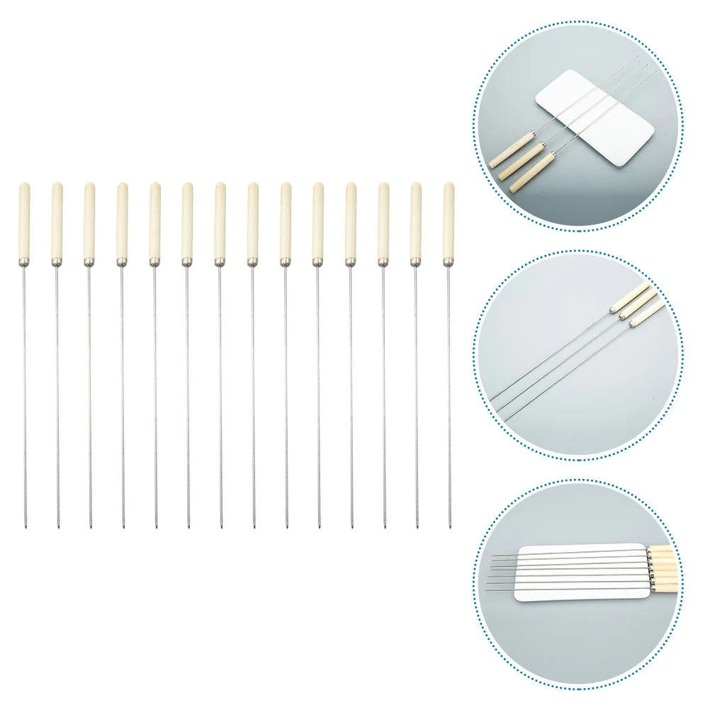 25 Pcs Wooden Handle Barbecue Round Stick Stainless Steel Skewers Swivel Sticks Marshmallow Basket Grill BBQ Tool Grille Bamboo
25 Pcs Wooden Handle Barbecue Round Stick Stainless Steel Skewers Swivel Sticks Marshmallow Basket Grill BBQ Tool Grille Bamboo