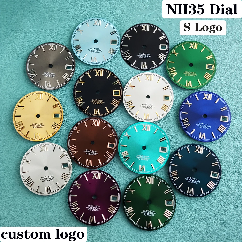Циферблат 28,5 мм с логотипом RomanS, подходит для автоматических механизмов NH35, NH36, NH38, NH70, NH71, NH72, аксессуары для индивидуального заказа парных часов.
Циферблат 28,5 мм с логотипом RomanS, подходит для автоматических механизмов NH35, NH36, NH38, NH70, NH71, NH72, аксессуары для индивидуального заказа парных часов.