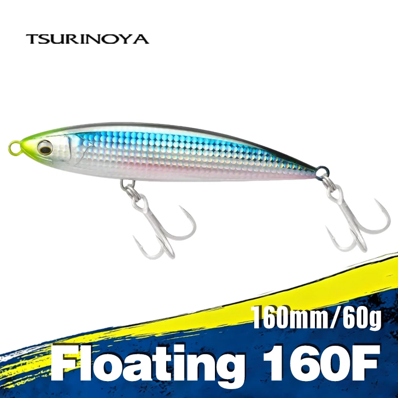 TSURINOYA 160mm 60g Topwater Pencil CRIUS 160F Boat Fishing Artificial Hard Bait For Tuna GT Trolling Wobbler Big Fishing Lure
TSURINOYA 160mm 60g Topwater Pencil CRIUS 160F Boat Fishing Artificial Hard Bait For Tuna GT Trolling Wobbler Big Fishing Lure