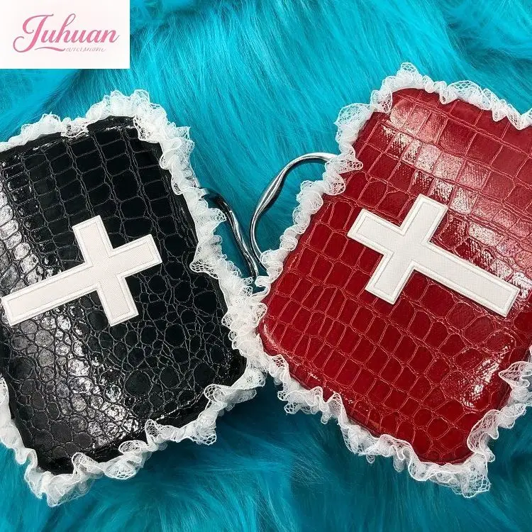 Japanese Original Sweet Lace Patchwork Handbag Women Gothic Lolita Makeup Bag Lolita Millennial Spice Girl Y2k Top-handle Bags
Japanese Original Sweet Lace Patchwork Handbag Women Gothic Lolita Makeup Bag Lolita Millennial Spice Girl Y2k Top-handle Bags