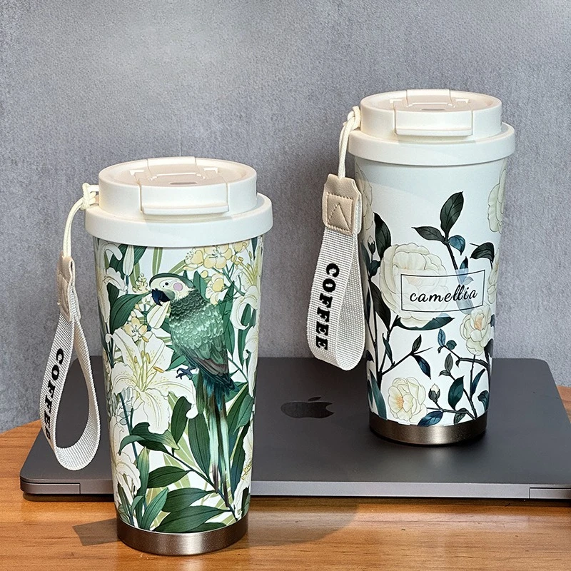 Double-Wall Coffee Cup with Tea Filter - Portable Thermal Mug with Ceramic Liner & Carry Strap for Home/Office
Double-Wall Coffee Cup with Tea Filter - Portable Thermal Mug with Ceramic Liner & Carry Strap for Home/Office