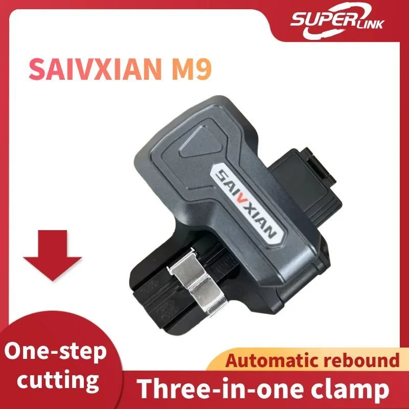 SSai Xian M9 Fiber Cleaver, tungsten steel blade, cutting angle <0.5°, 3-in-1 fixture, one-click blade point switching, ftth
SSai Xian M9 Fiber Cleaver, tungsten steel blade, cutting angle <0.5°, 3-in-1 fixture, one-click blade point switching, ftth