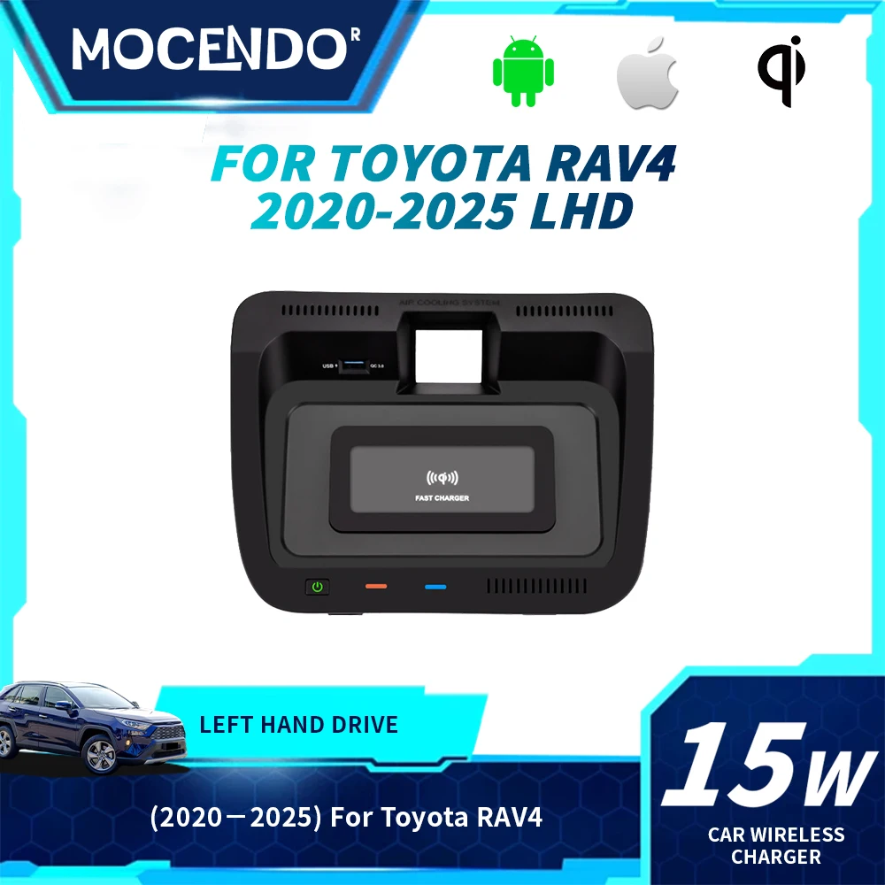 Беспроводное зарядное устройство для автомобиля, совместимое с Toyota RAV4 2020-2025 – универсальное для Xiaomi iPhone – автоаксессуар
Беспроводное зарядное устройство для автомобиля, совместимое с Toyota RAV4 2020-2025 – универсальное для Xiaomi iPhone – автоаксессуар