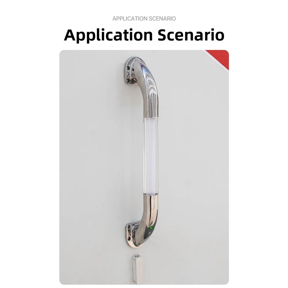 Ergonomic Stainless Steel Handrail for RV Boat Bathroom with Blue LED Illumination Heavy-Duty 304 Steel and Safe Weight Support
Ergonomic Stainless Steel Handrail for RV Boat Bathroom with Blue LED Illumination Heavy-Duty 304 Steel and Safe Weight Support