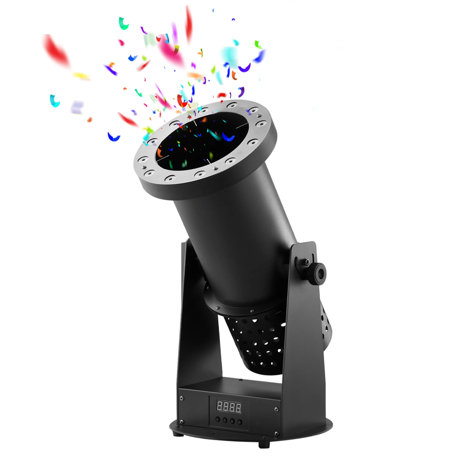 Confetti Cannon Machine LED Confetti Machine Remote Control High-Performance Confetti Machine Powerful Ejection for Events