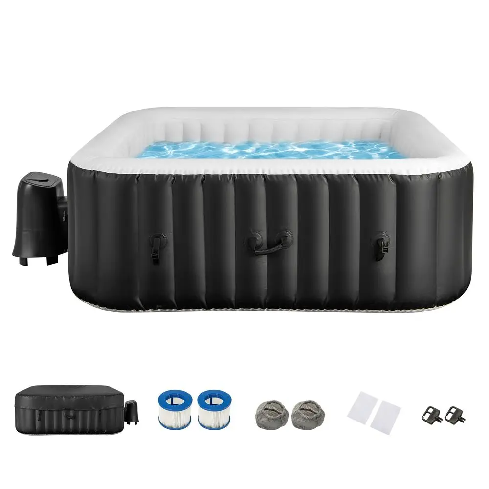 Inflatable Hot Tub SPA, 46 Person Portable Pool Hottub with 130 Air Jets, Electric Heater Pump, Filter, EnergyEfficient Thermal
Inflatable Hot Tub SPA, 46 Person Portable Pool Hottub with 130 Air Jets, Electric Heater Pump, Filter, EnergyEfficient Thermal