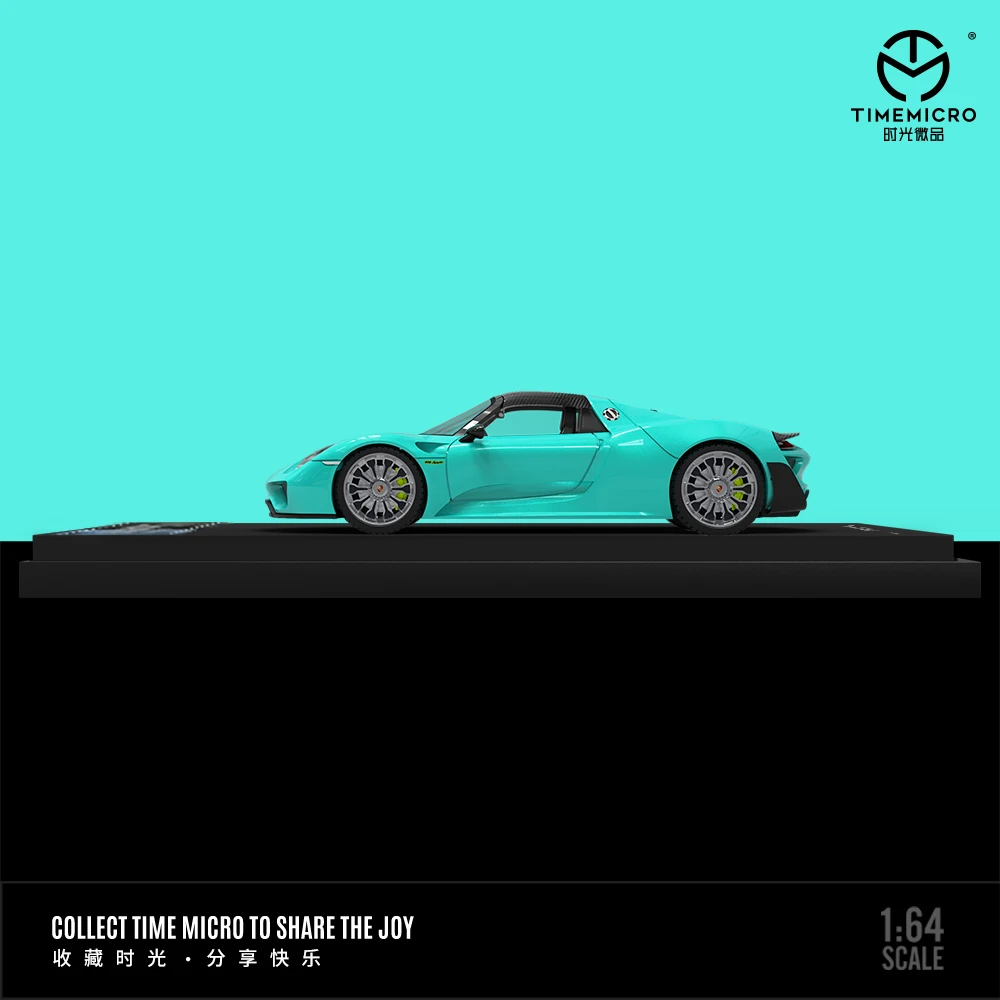 TimeMicro 1:64 918 Spyder Tiffany Blue обычная модель автомобиля из сплава
TimeMicro 1:64 918 Spyder Tiffany Blue обычная модель автомобиля из сплава