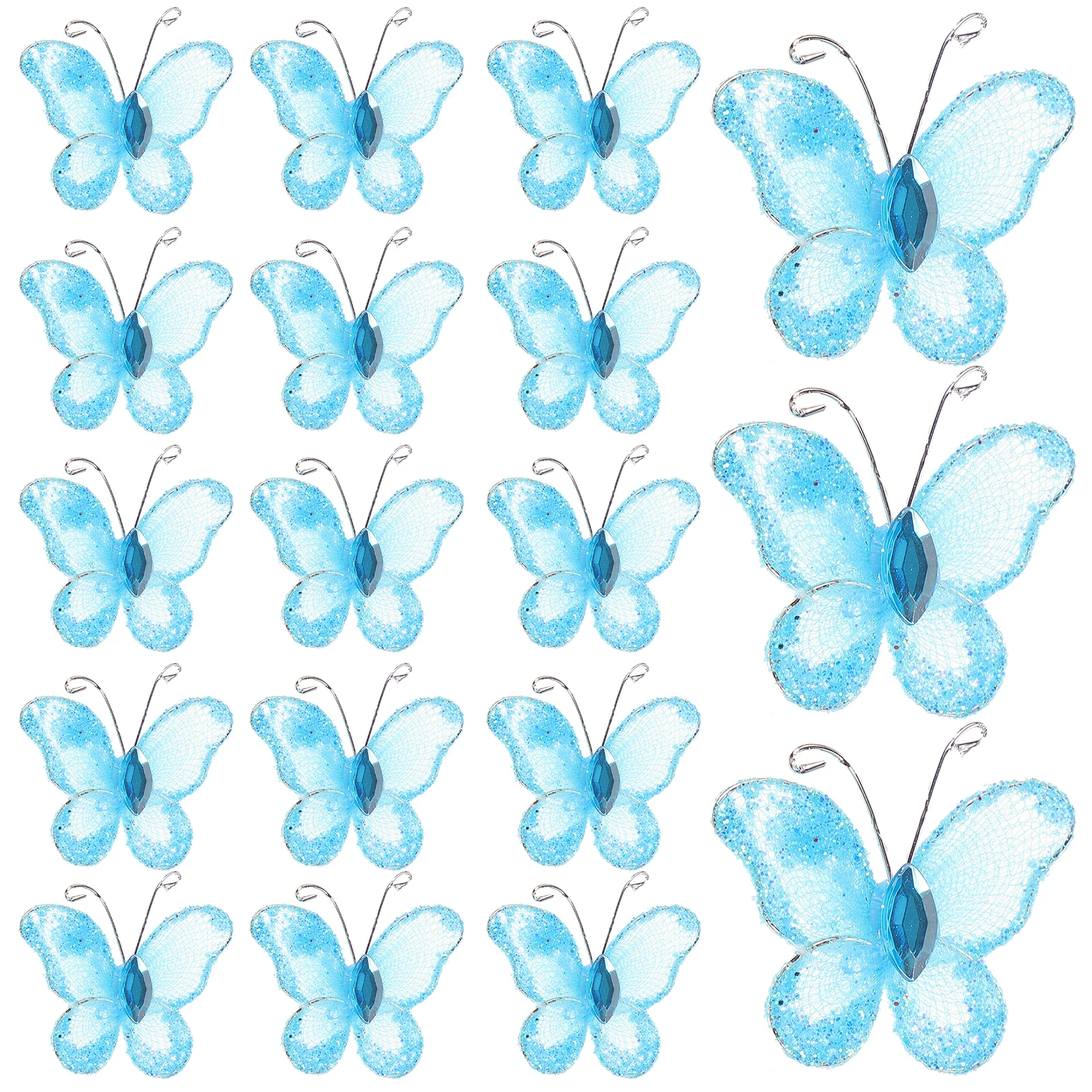 50pcs Mesh Butterfly Decorations Wired Glittering Wedding Favor Sparkling Home Baby Shower 3x3cm Blue
50pcs Mesh Butterfly Decorations Wired Glittering Wedding Favor Sparkling Home Baby Shower 3x3cm Blue
