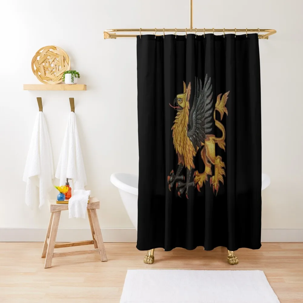 Golden Griffin Shower Curtain Accessories For Shower And Services Waterproof Bathroom Shower Bathroom Deco Curtain 
Golden Griffin Shower Curtain Accessories For Shower And Services Waterproof Bathroom Shower Bathroom Deco Curtain