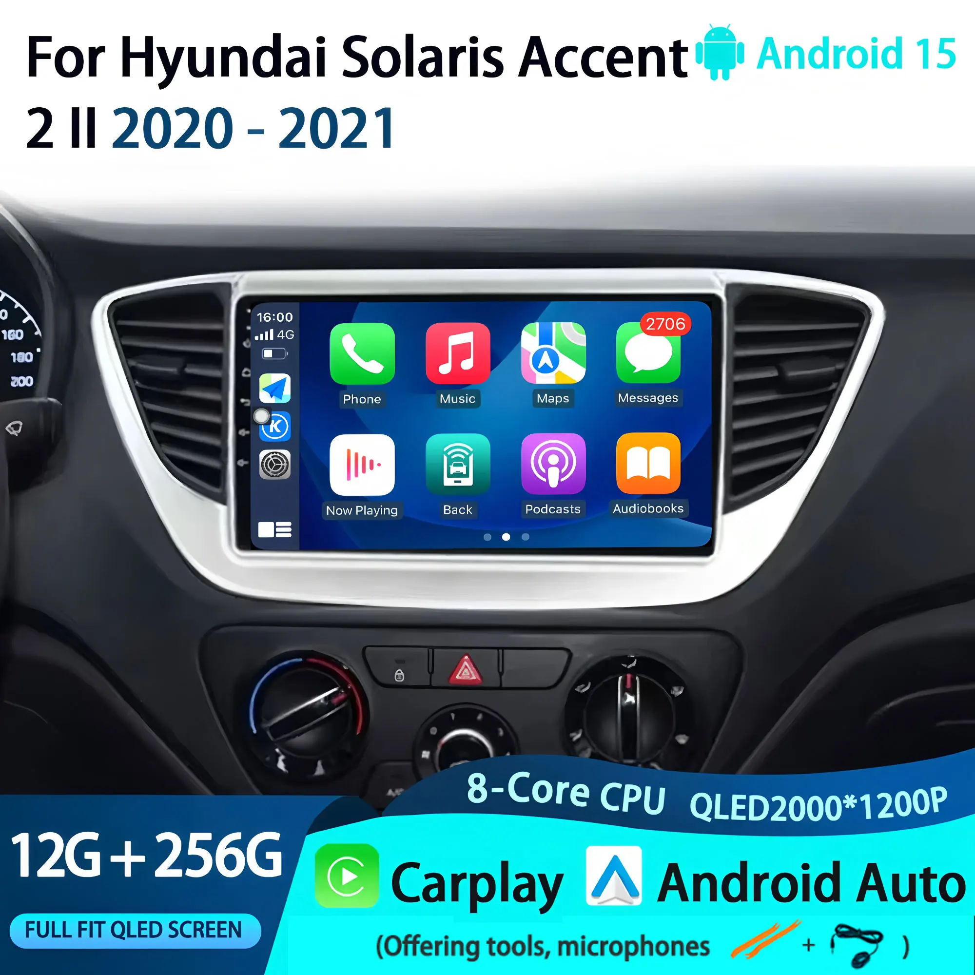 Car Radio GPS Navigation Android Auto Carplay For Hyundai Solaris Accent 2 II 2020 - 2021 Multimedia Stereo Carplay Player
Car Radio GPS Navigation Android Auto Carplay For Hyundai Solaris Accent 2 II 2020 - 2021 Multimedia Stereo Carplay Player