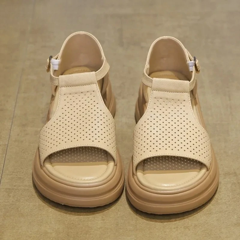 Летние женские сандалии на платформе, дизайнерская обувь на полой платформе, модные повседневные тапочки 2025 года, новая обувь с пряжкой, классическое платье Sandalias Mujer
Летние женские сандалии на платформе, дизайнерская обувь на полой платформе, модные повседневные тапочки 2025 года, новая обувь с пряжкой, классическое платье Sandalias Mujer