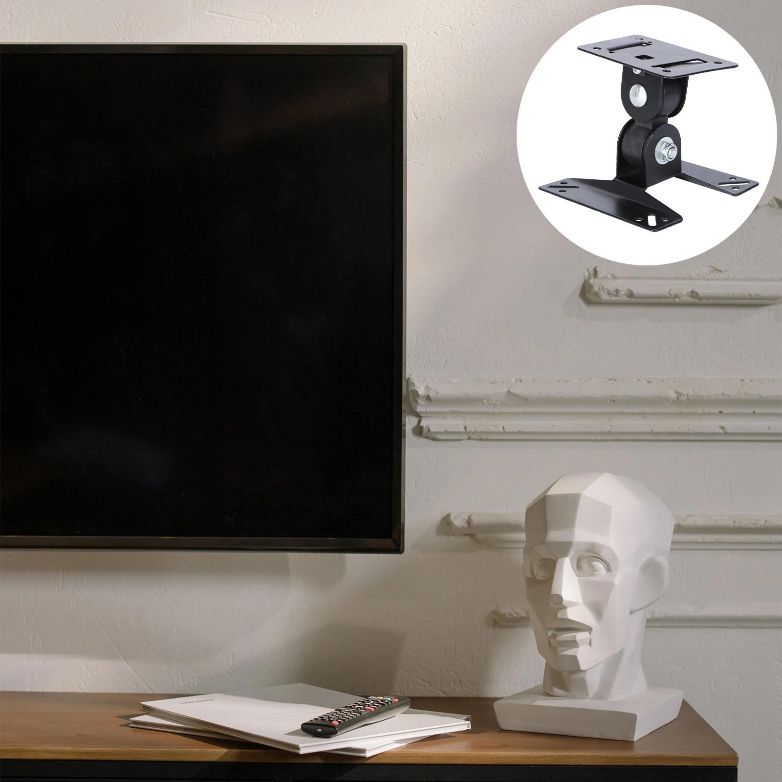 Lcd Rotating Wall Mount Bracket Adjustable 27 Inch Stand For Hanger Holder 75/100Mm Fit Durable Steel Easy Install Black 
Lcd Rotating Wall Mount Bracket Adjustable 27 Inch Stand For Hanger Holder 75/100Mm Fit Durable Steel Easy Install Black