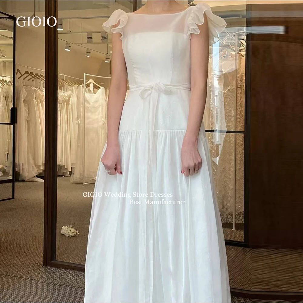 GIOIO 2025 Fresh Gentle Simple Round Neck Wedding Dress Short Sleeve A Line Bridal Gown Plus Size Korean Wedding Photo Shoo
GIOIO 2025 Fresh Gentle Simple Round Neck Wedding Dress Short Sleeve A Line Bridal Gown Plus Size Korean Wedding Photo Shoo