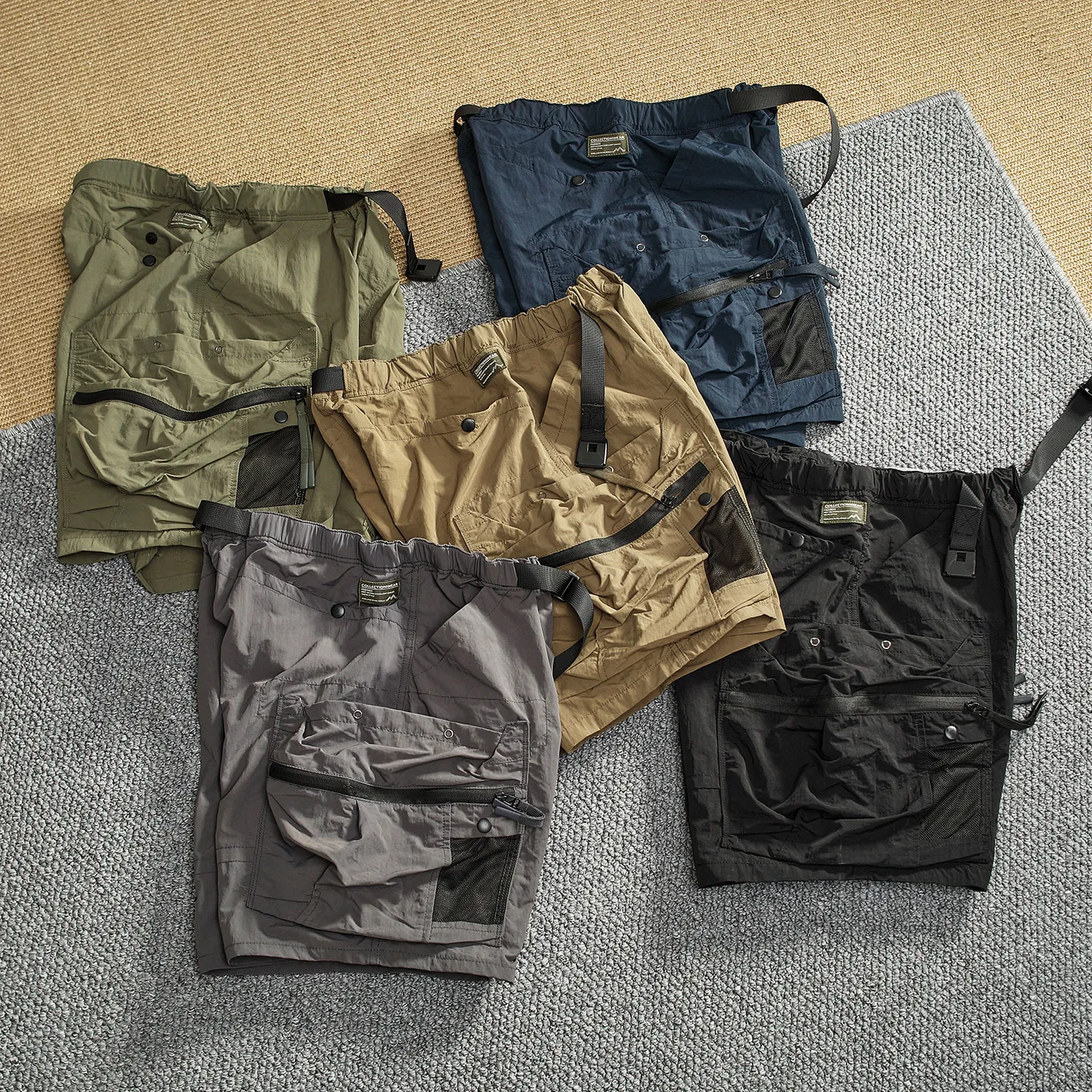Summer new multi-pocket cargo shorts for men with splicing design, quick-drying, breathable, loose and casual casual pants
Summer new multi-pocket cargo shorts for men with splicing design, quick-drying, breathable, loose and casual casual pants
